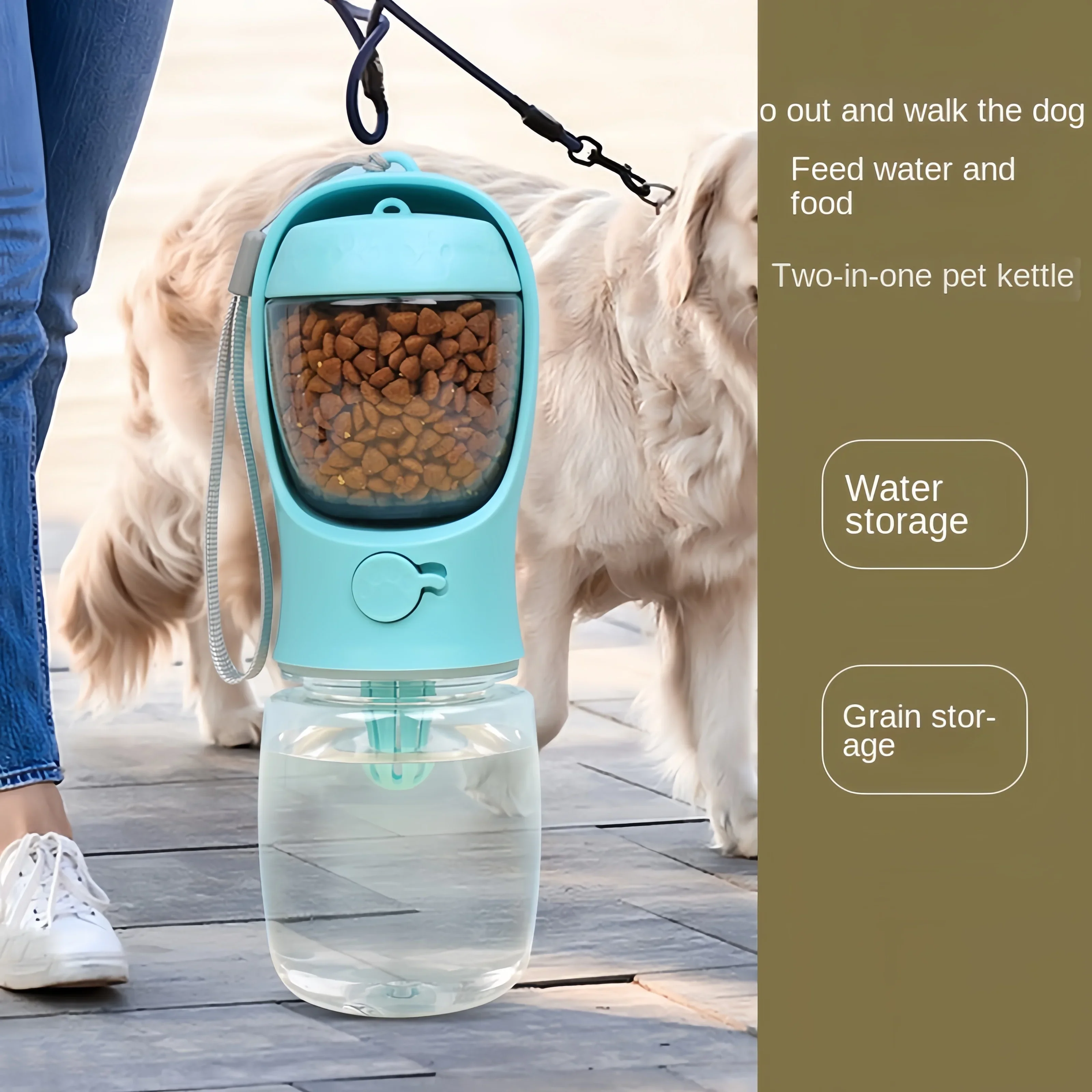 2-in-1 Dog Water Bottle