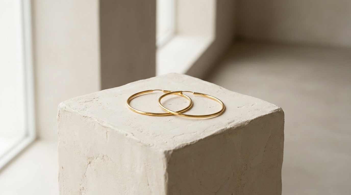 Gold Vermeil Hoops