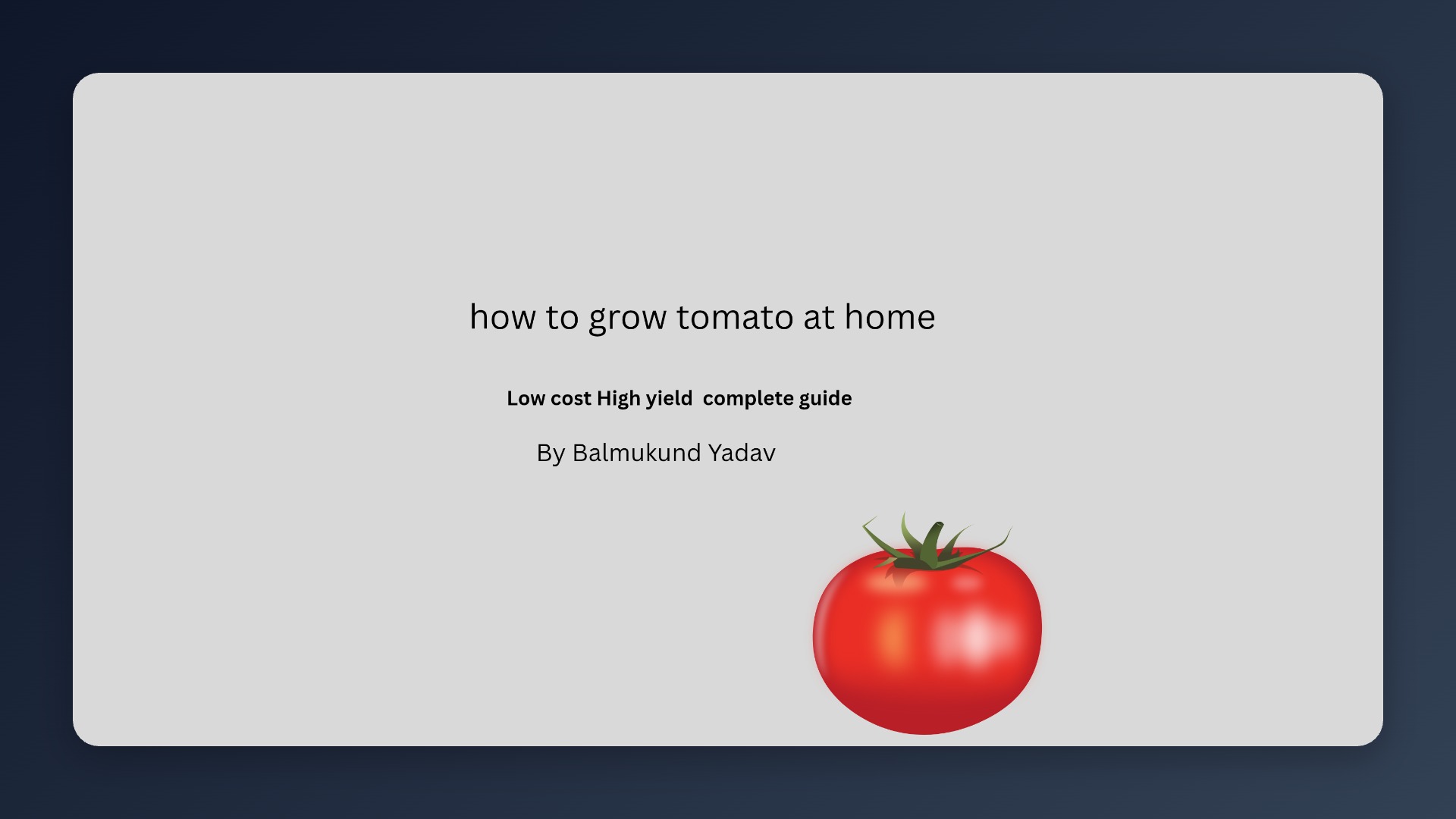 Complete Tomato Farming Guide for Indian Farmers