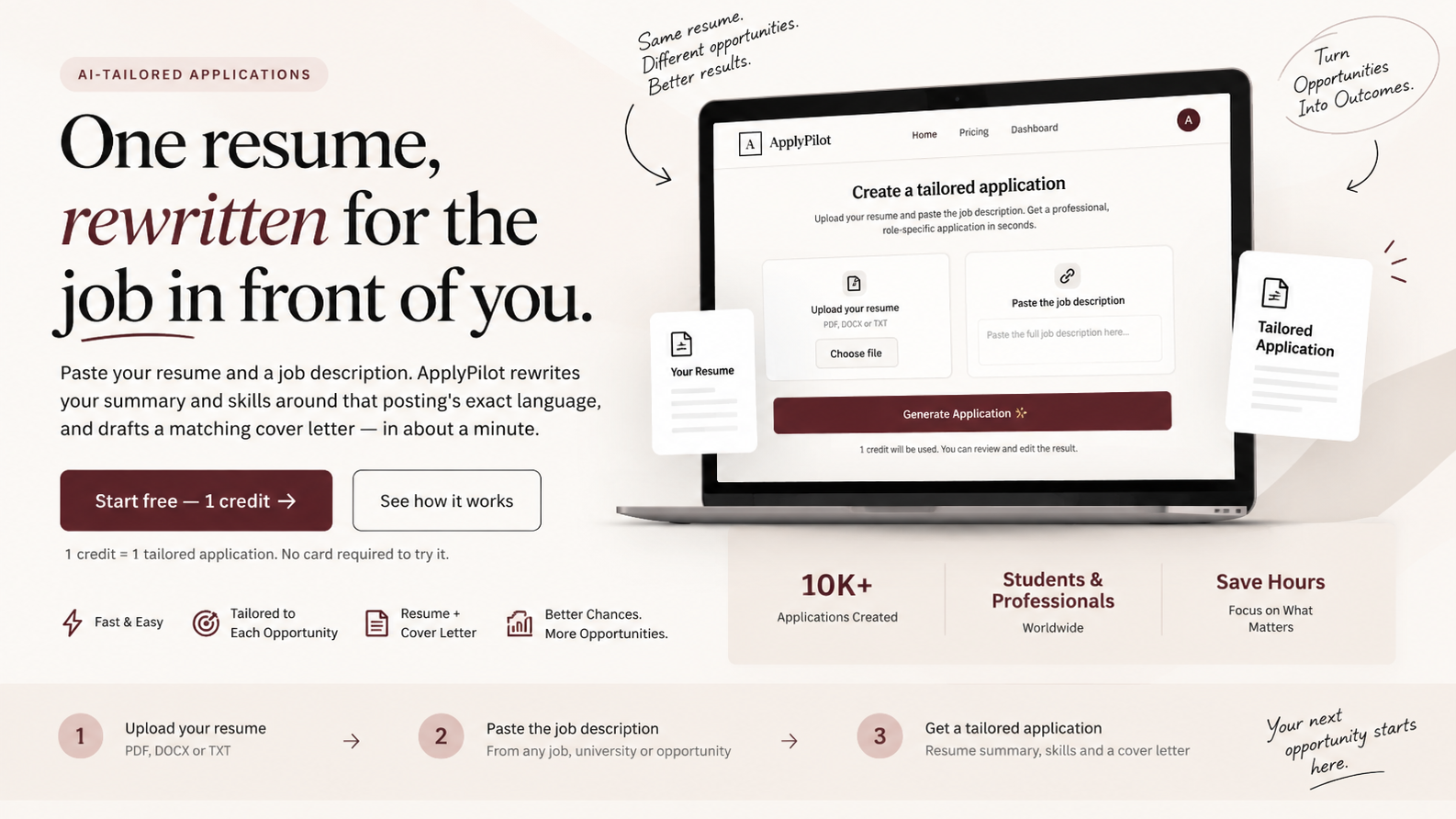 ApplyPilot: AI Resume & Cover Letter Tailoring