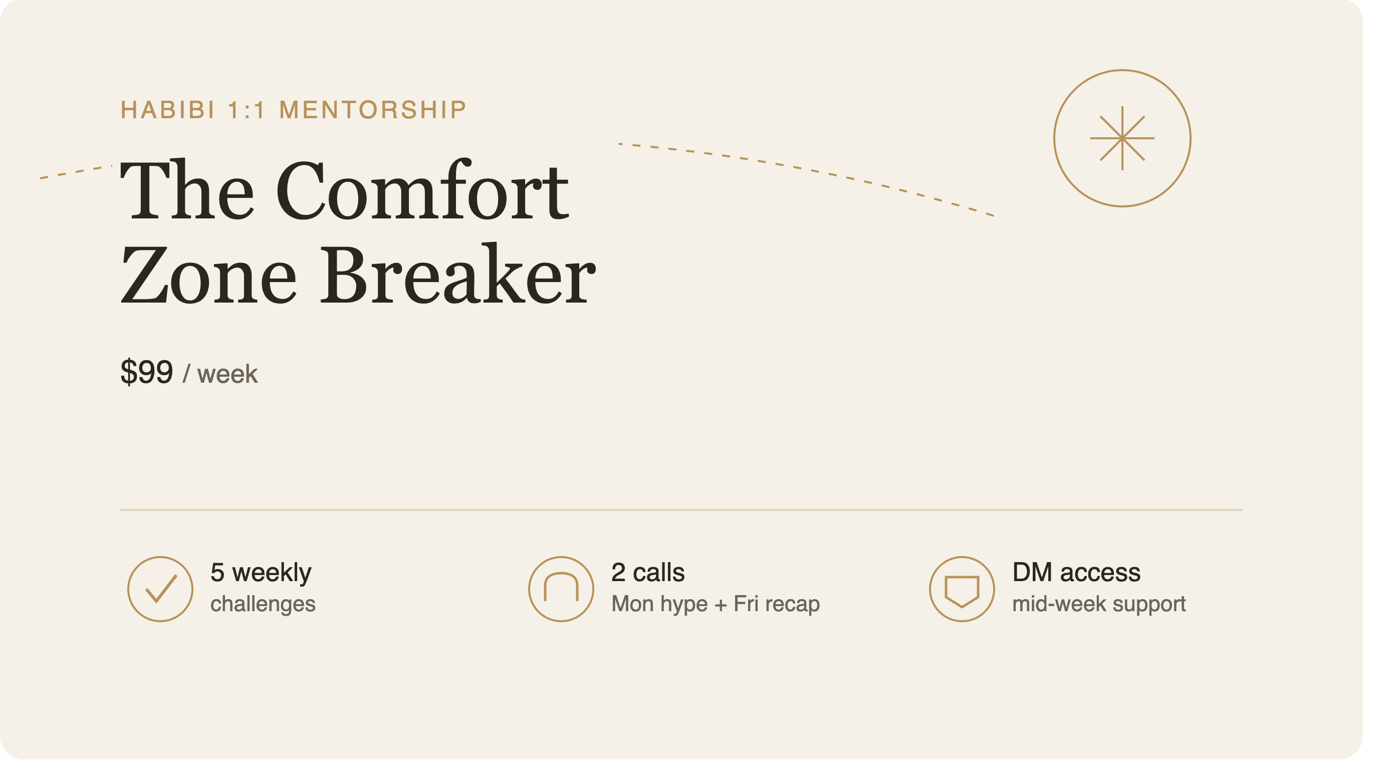 Habibi 1:1 Mentorship: The Comfort Zone Breaker