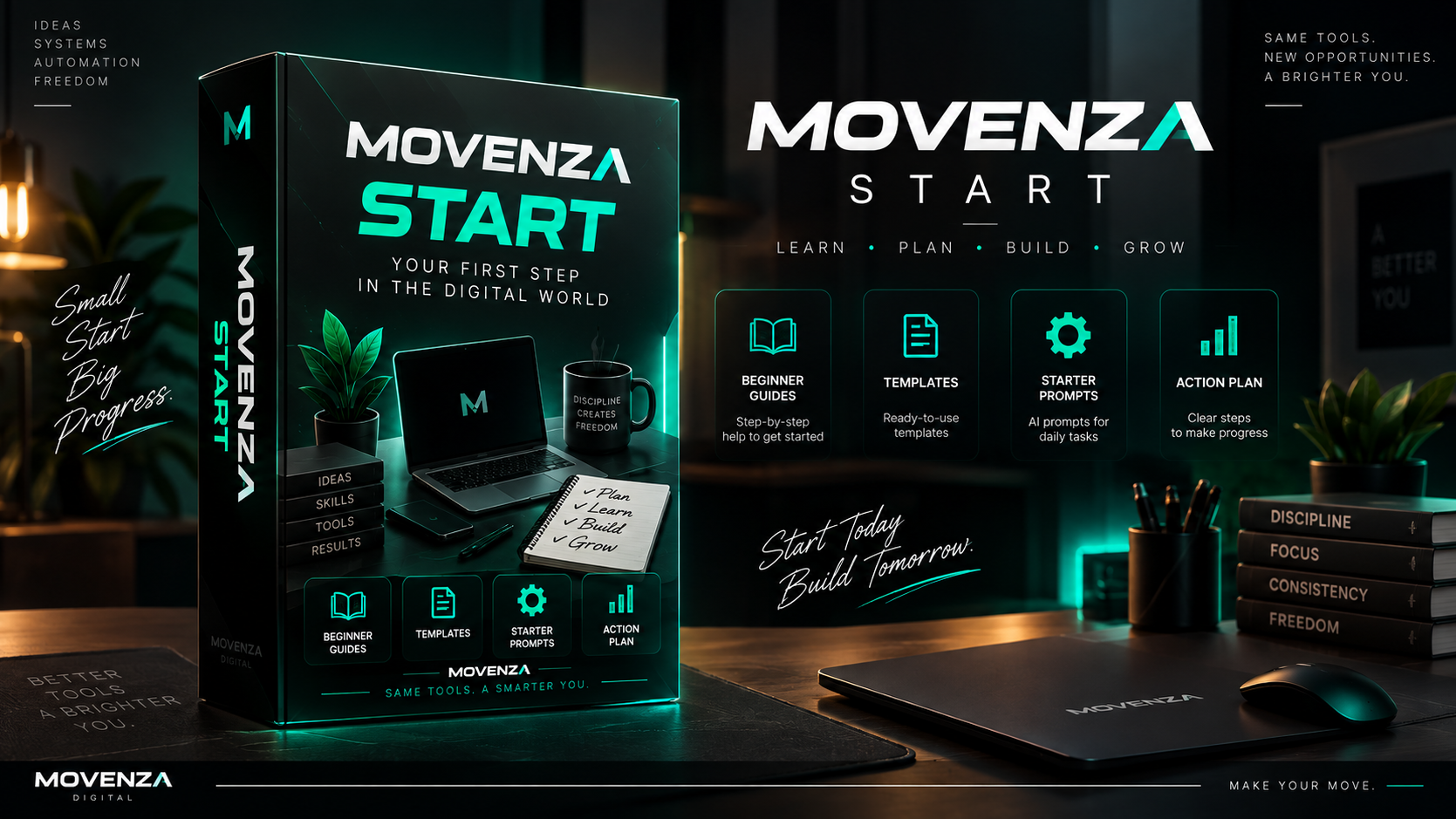 MOVENZA START — Zero to Your First Digital Product