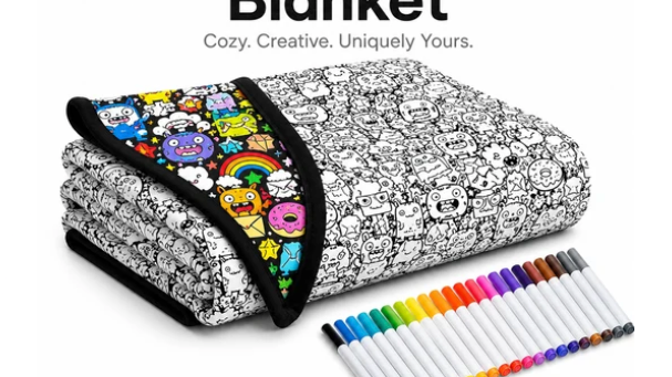 Color-Your-Own Coloring Blanket 