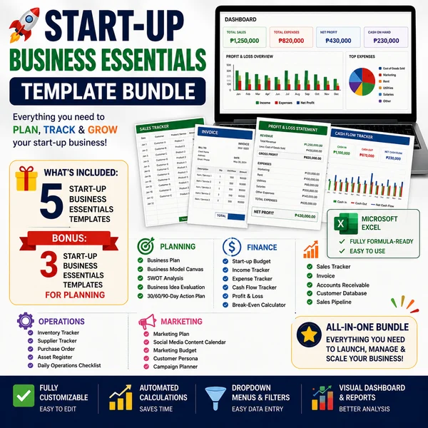 5 Start-Up Business Essentials Templates