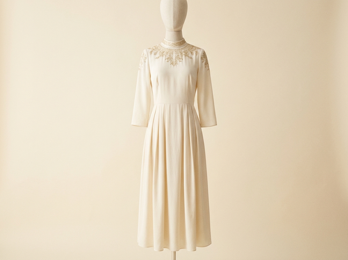 Cream Garden Dress