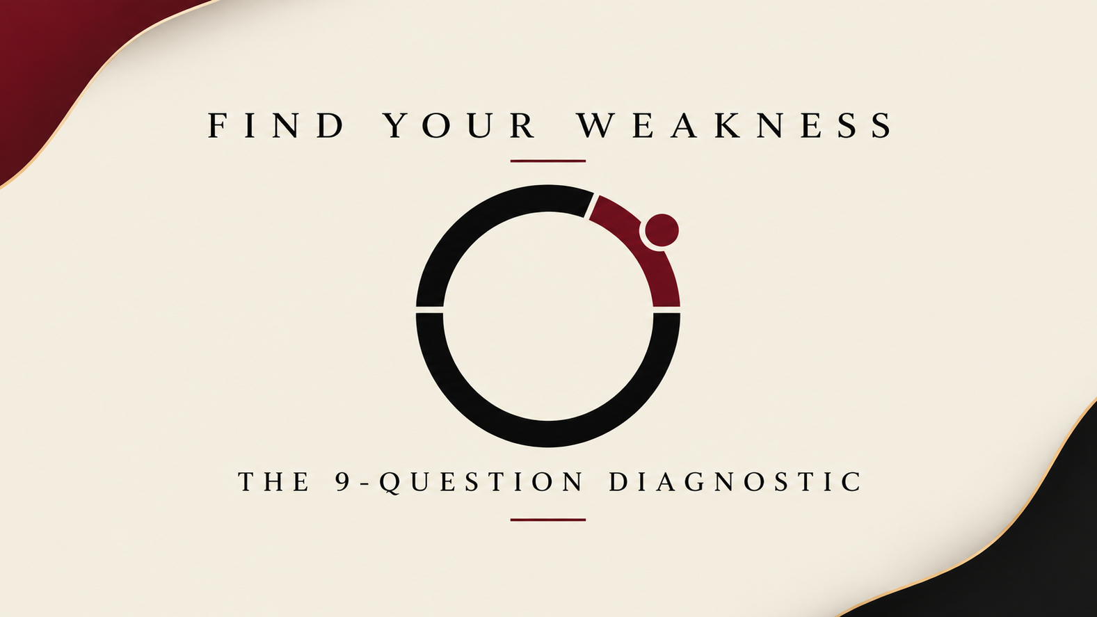 Find Your Weakness: 9 Questions Diagnostic
