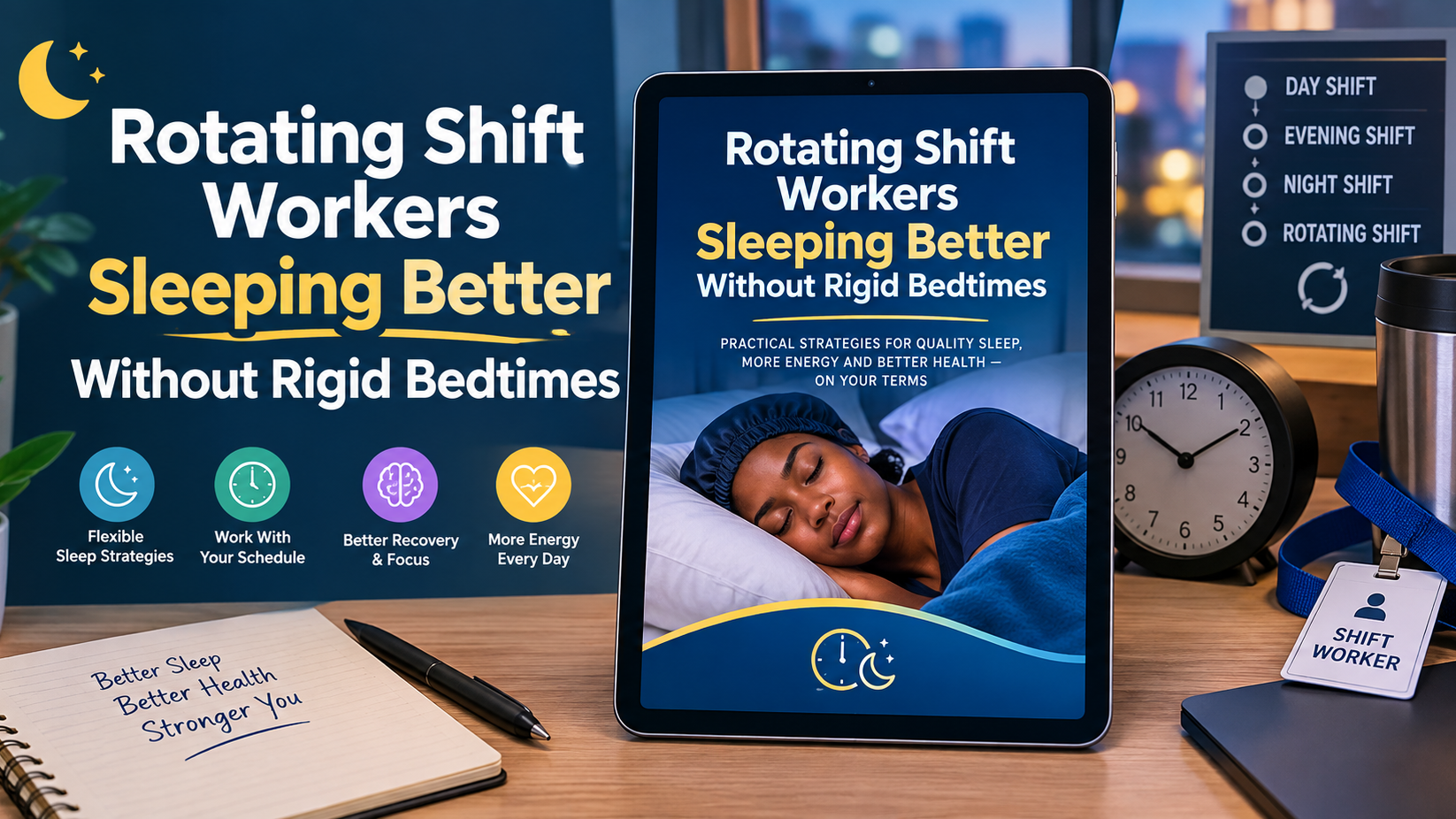 Rotating Shift Workers Sleeping Better Without Rigid Bedtimes