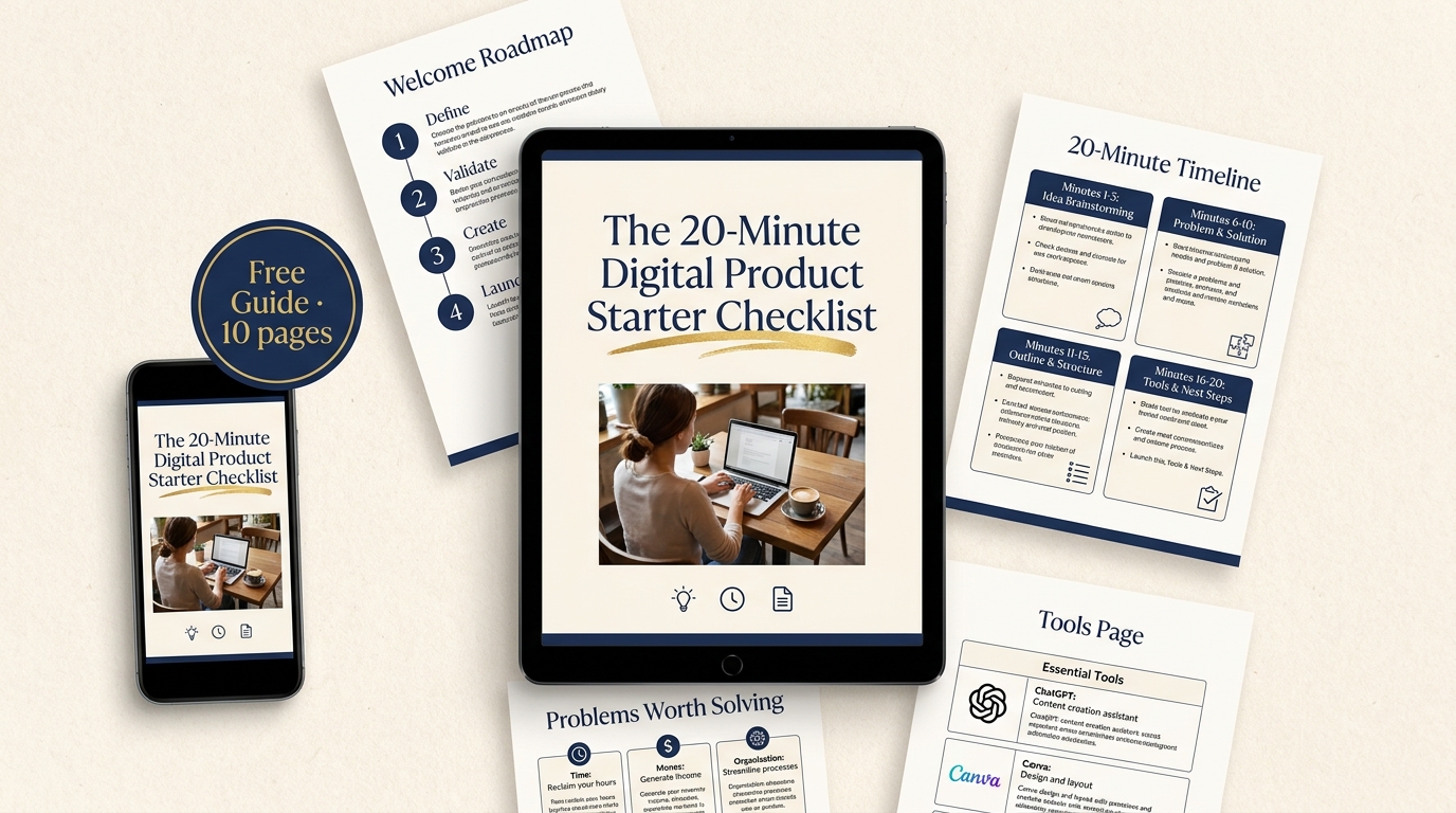 The 20-Minute Digital Product Starter (Free)