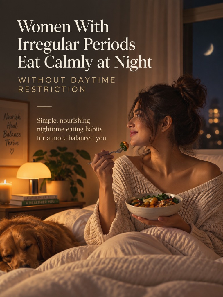 Women With Irregular Periods Eat Calmly at Night Without Daytime Restriction