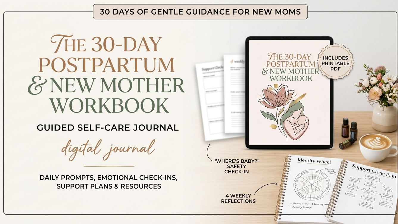 30-Day Postpartum New Mom Journal