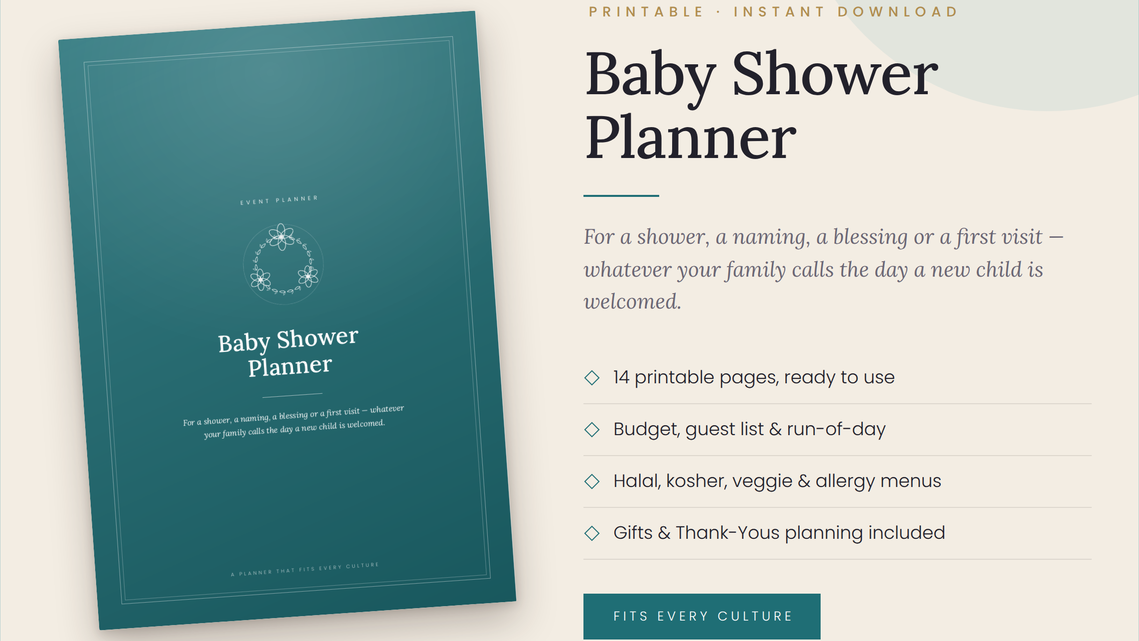 Baby Shower Planner