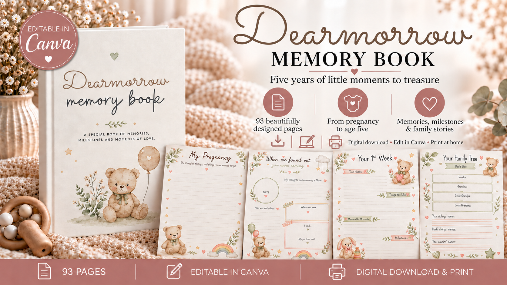 Dearmorrow: Baby Memory Book