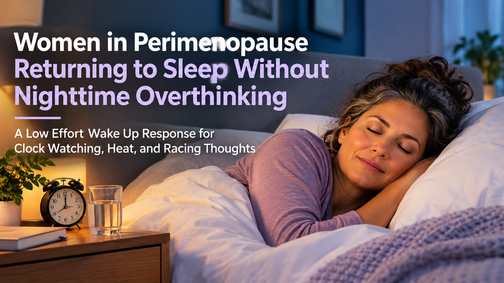 Women in Perimenopause Returning to Sleep Without Nighttime Overthinking