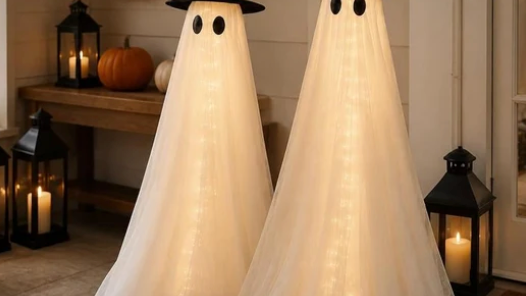 5ft Lighted Ghost Decor 2-Pack