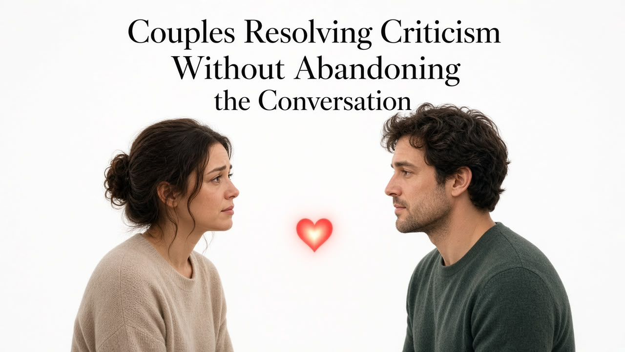 Couples Resolving Criticism Without Abandoning the Conversation