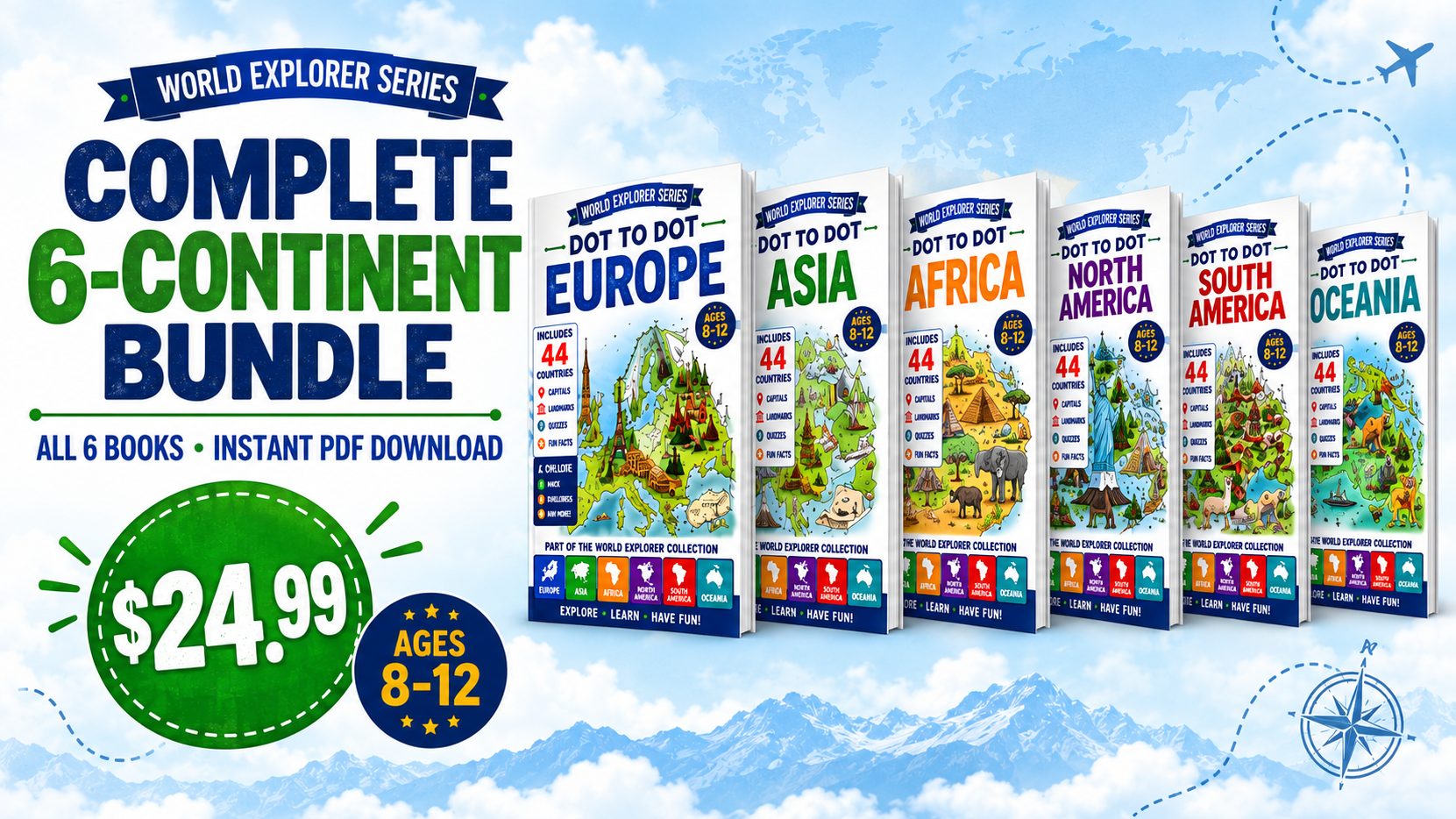 World Explorer Series – Complete 6-Continent Bundle