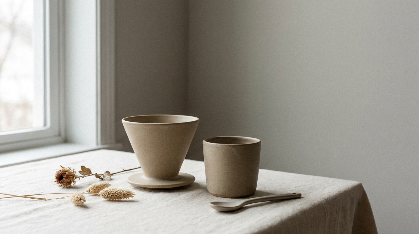 Stoneware Pour-Over Set