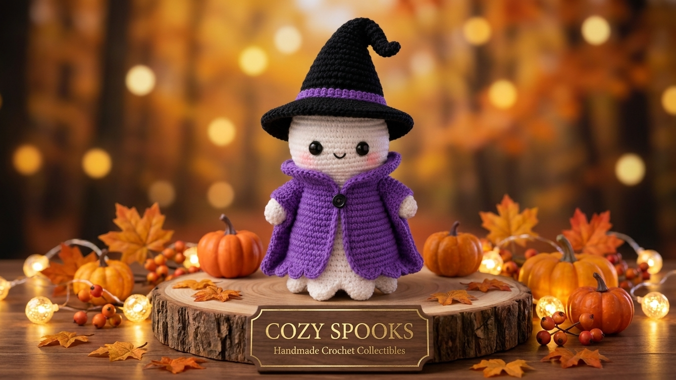 Ghost Witch Crochet Pattern (PDF) - Halloween Special