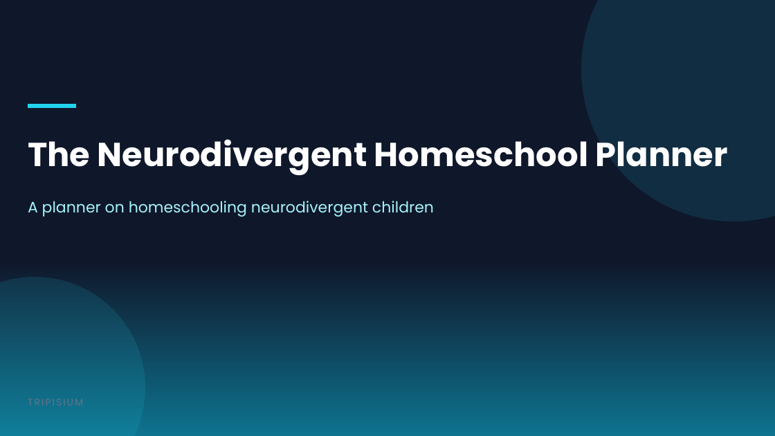 The Neurodivergent Homeschool Planner: A Step-by-Step Framework for Identifying 