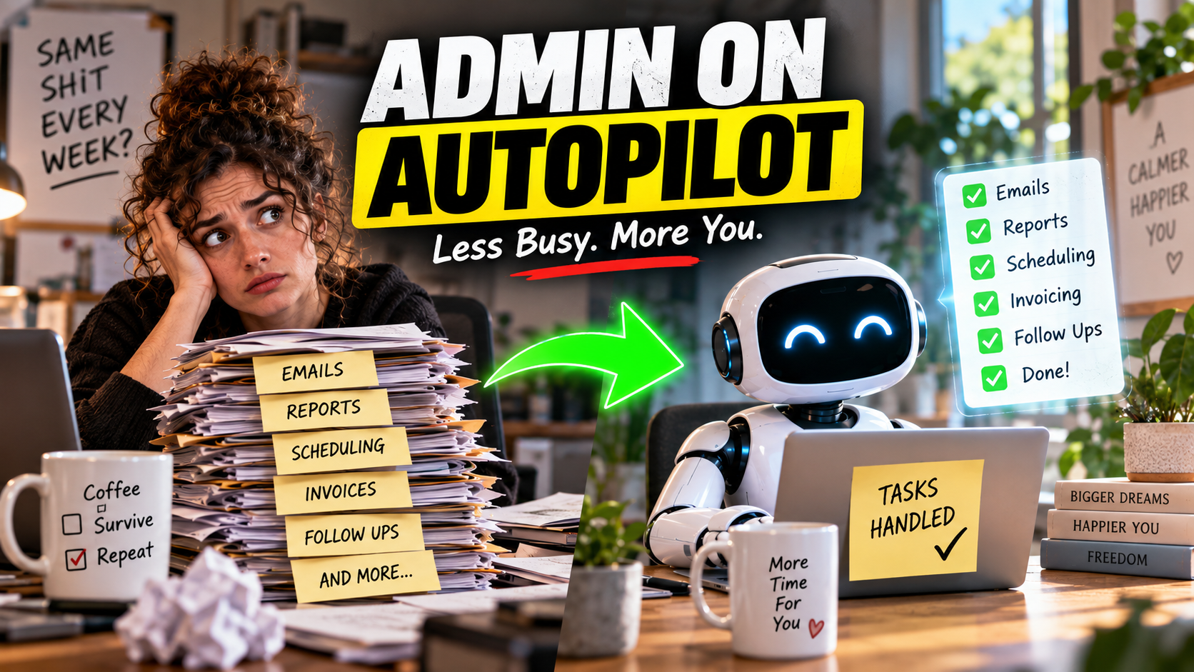 Admin on Autopilot: Turn the admin task you dread every week into a system that…
