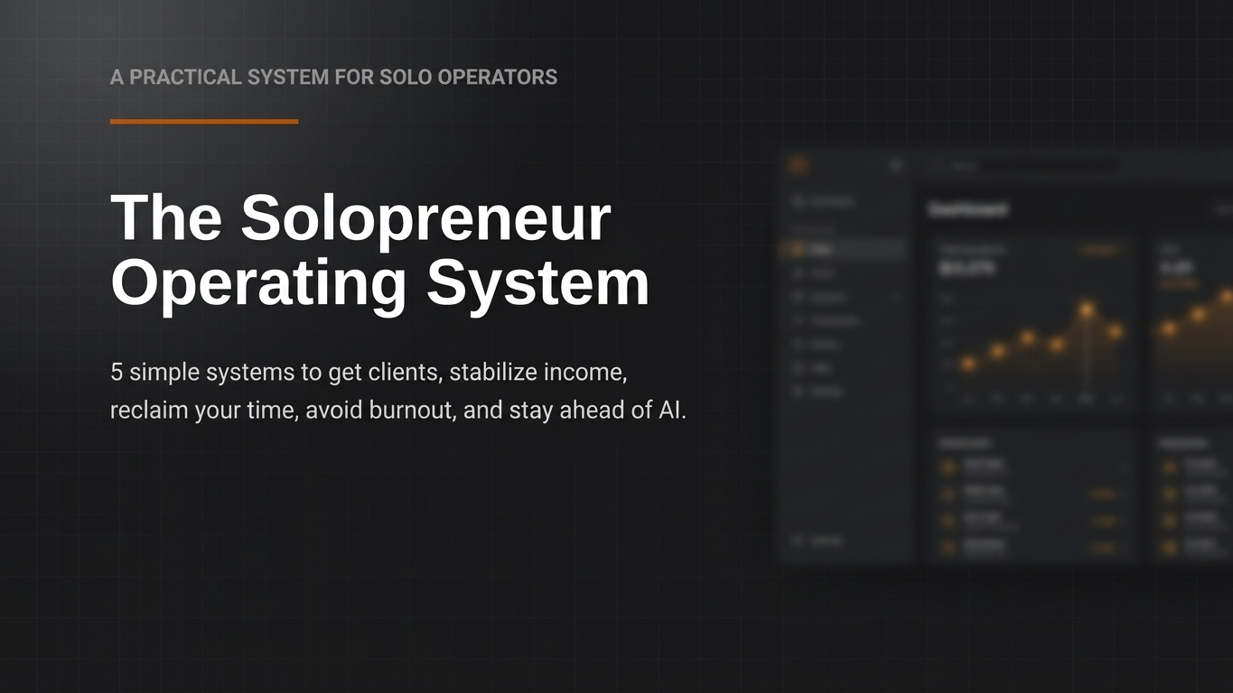 Solopreneur OS | Complete Business Playbook & PDF Guide
