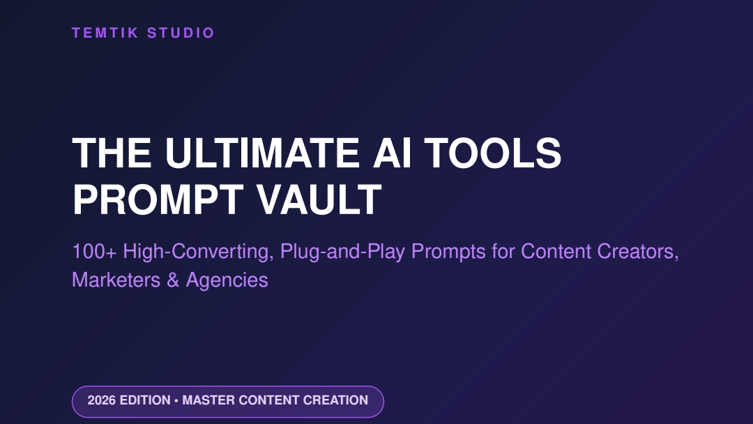 Ultimate AI Tools Prompt Vault