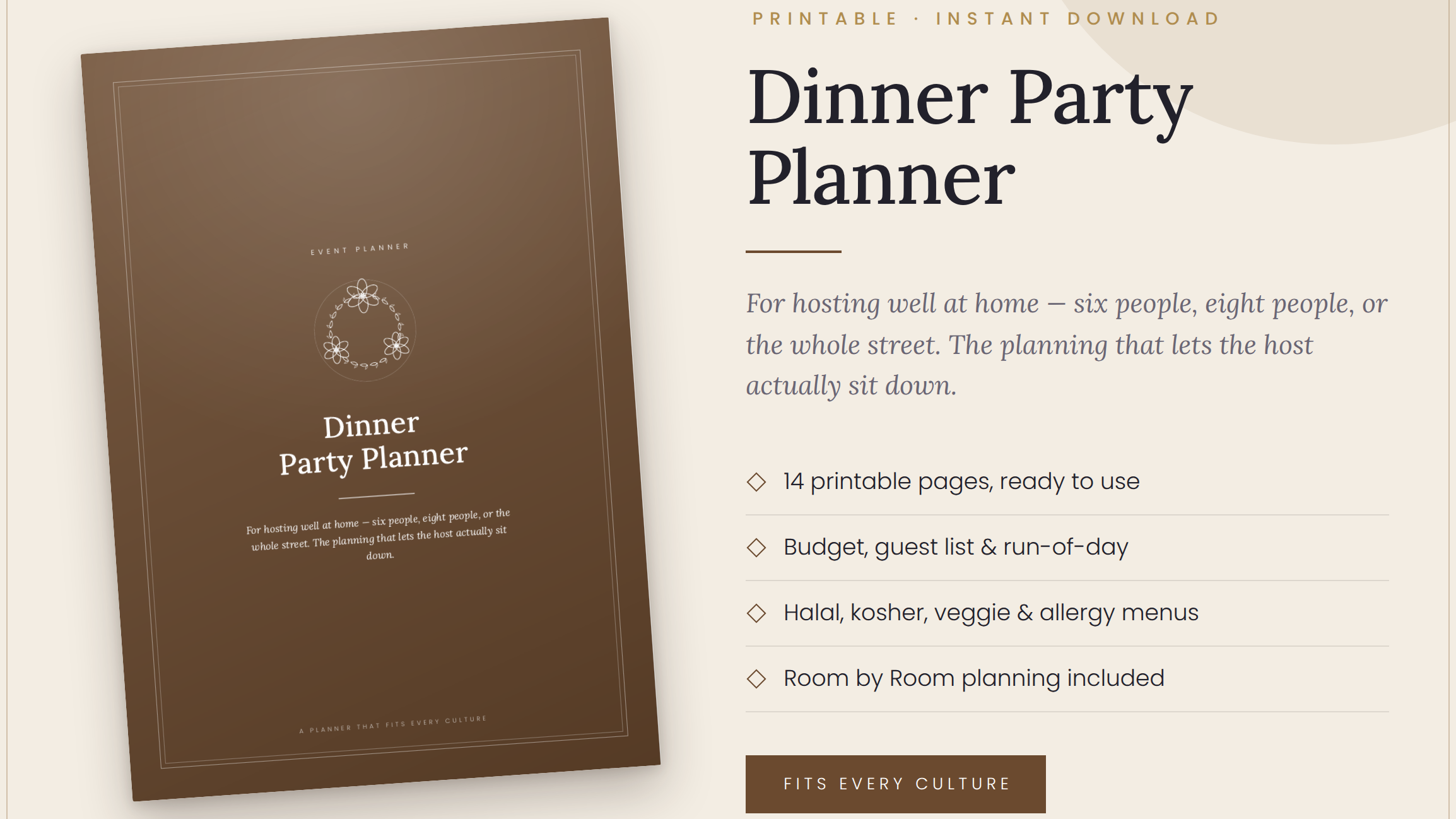 Dinner Party Planner