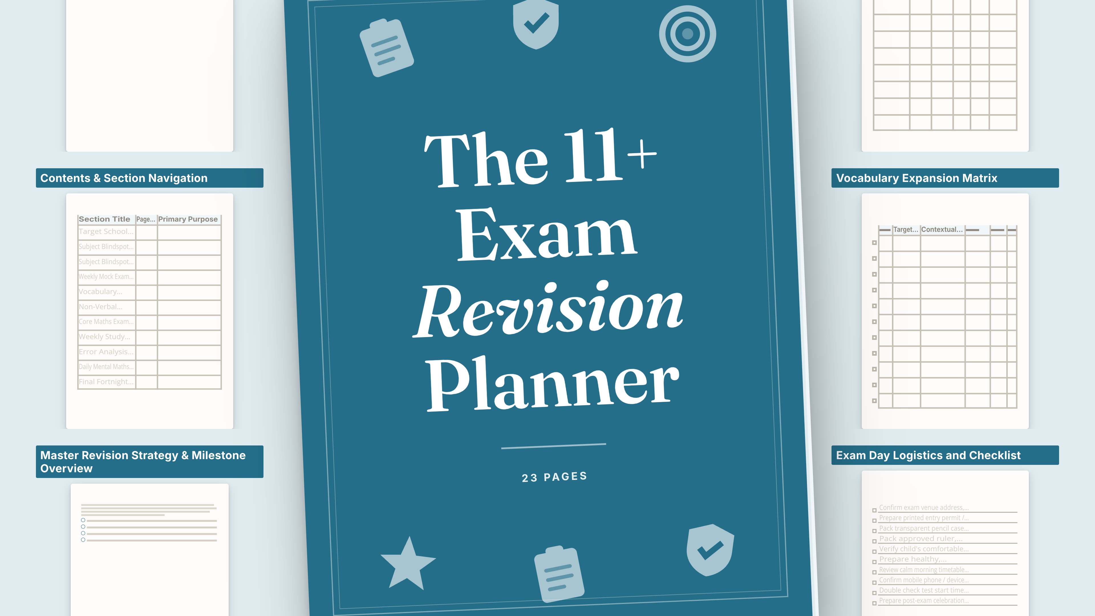 The 11+ Exam Revision Planner