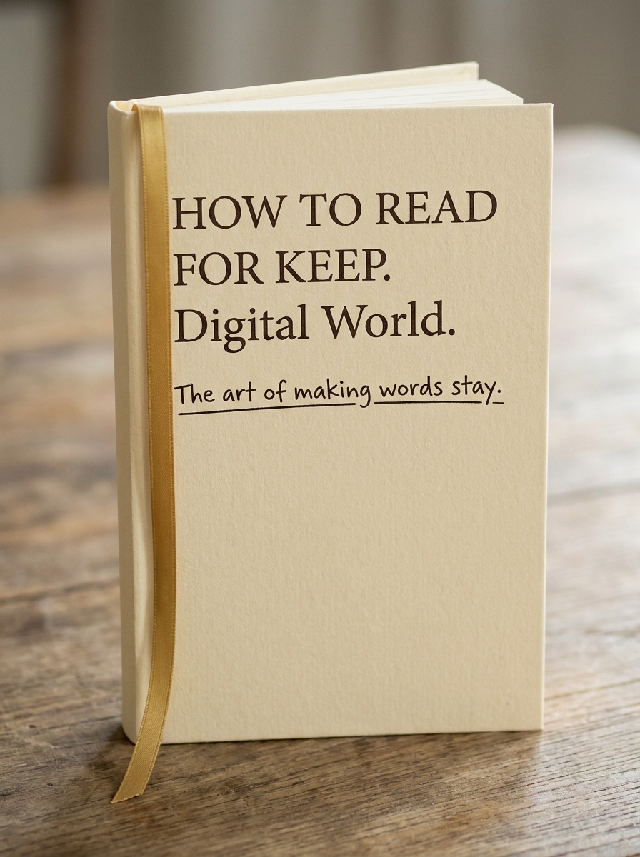 How to Read for Keep