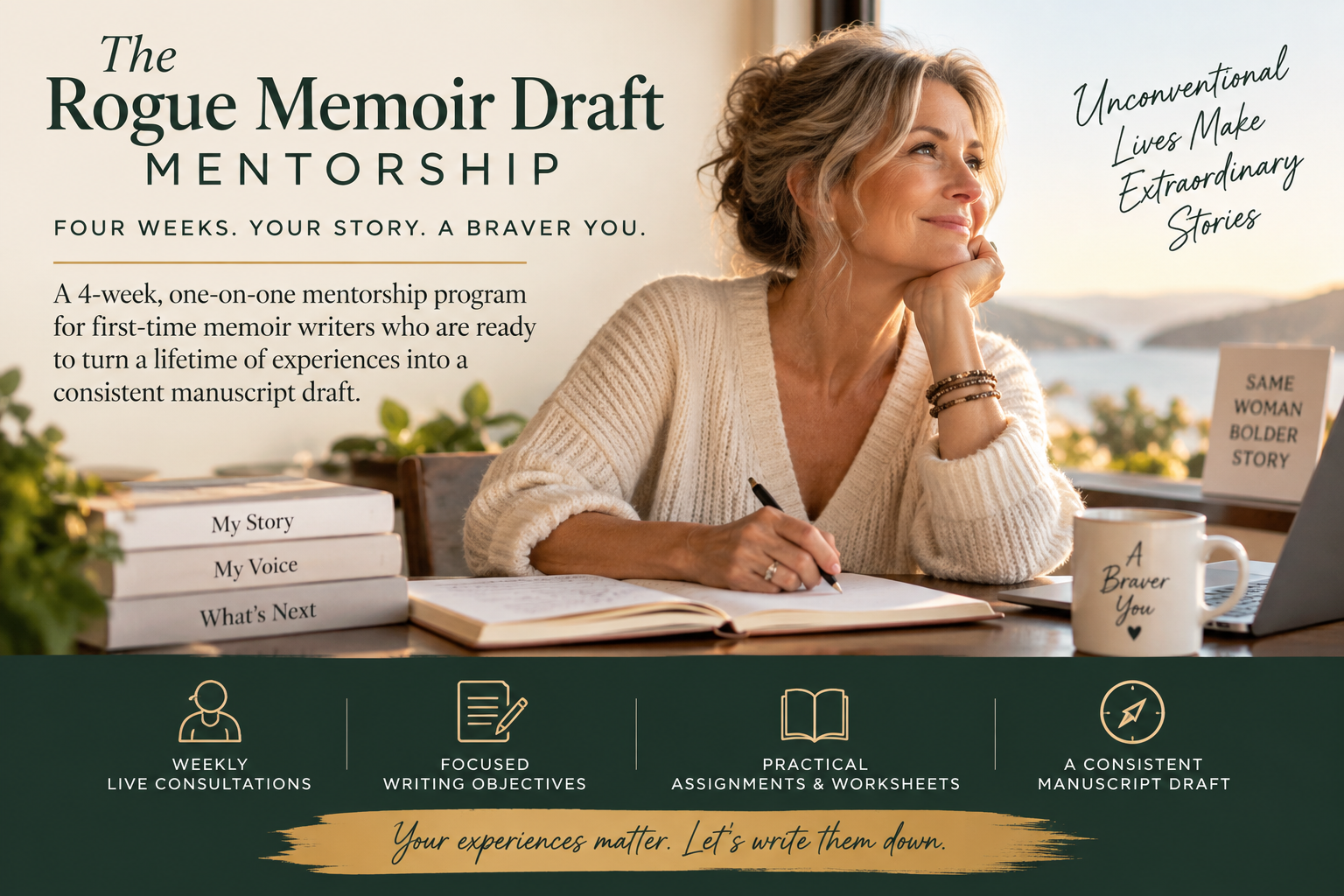 The Rogue Memoir Draft Mentorship: Finish Your Memoir Without Quitting