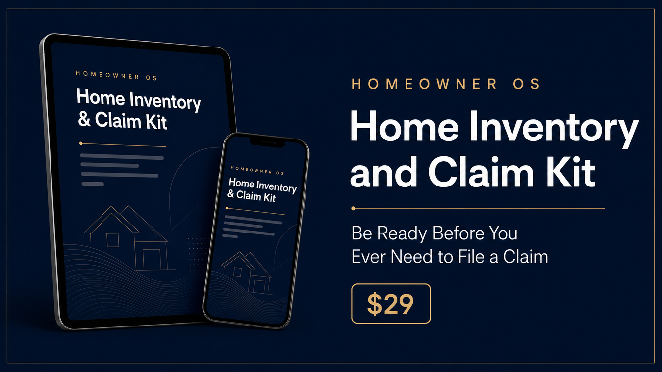 Home Inventory and Claim Kit