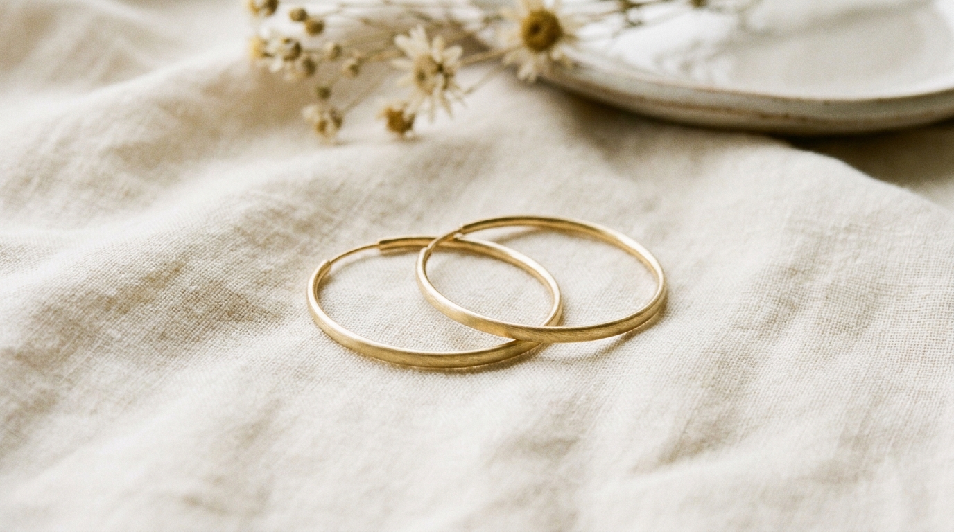 Gold Hoop Earrings