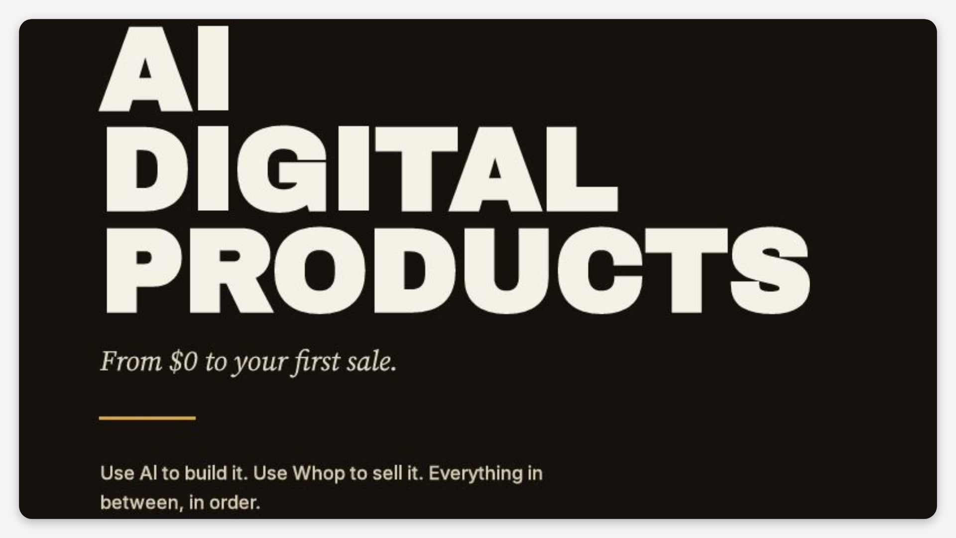 AI DIGITAL PRODUCTS