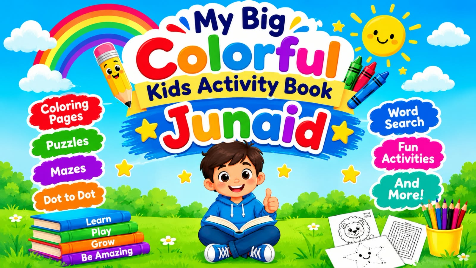 My Big Colorful Kids Activity Book – Junaid