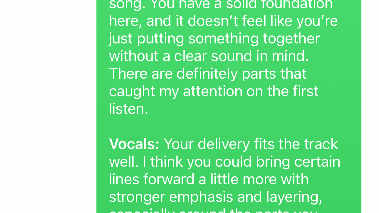 Song Feedback