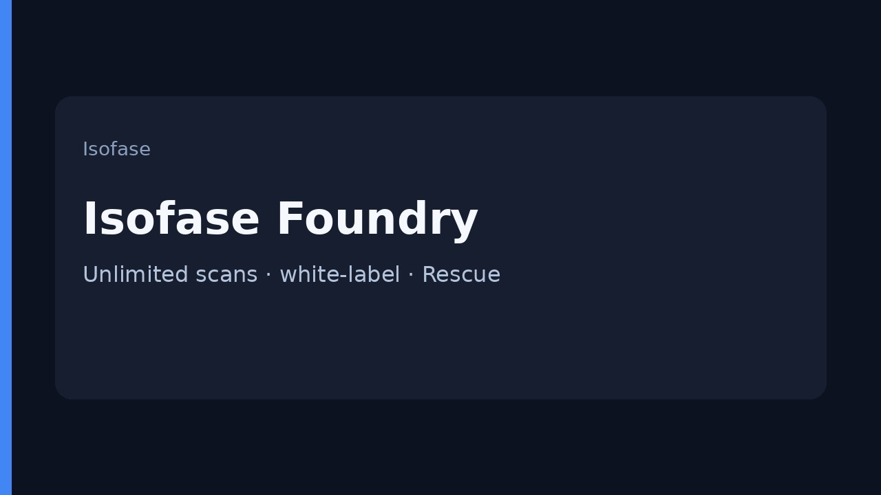 Isofase Foundry