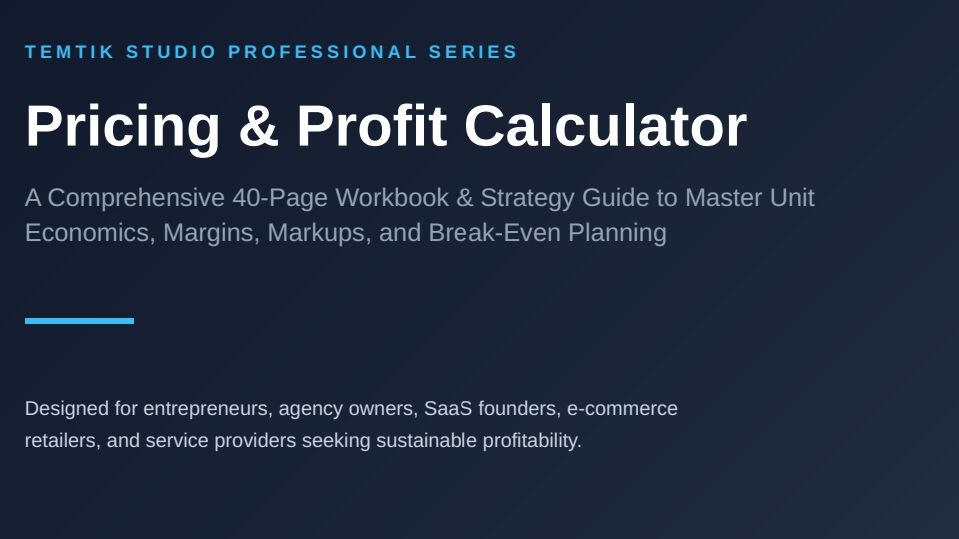How to set Prices & calculate profits for your business full guide 