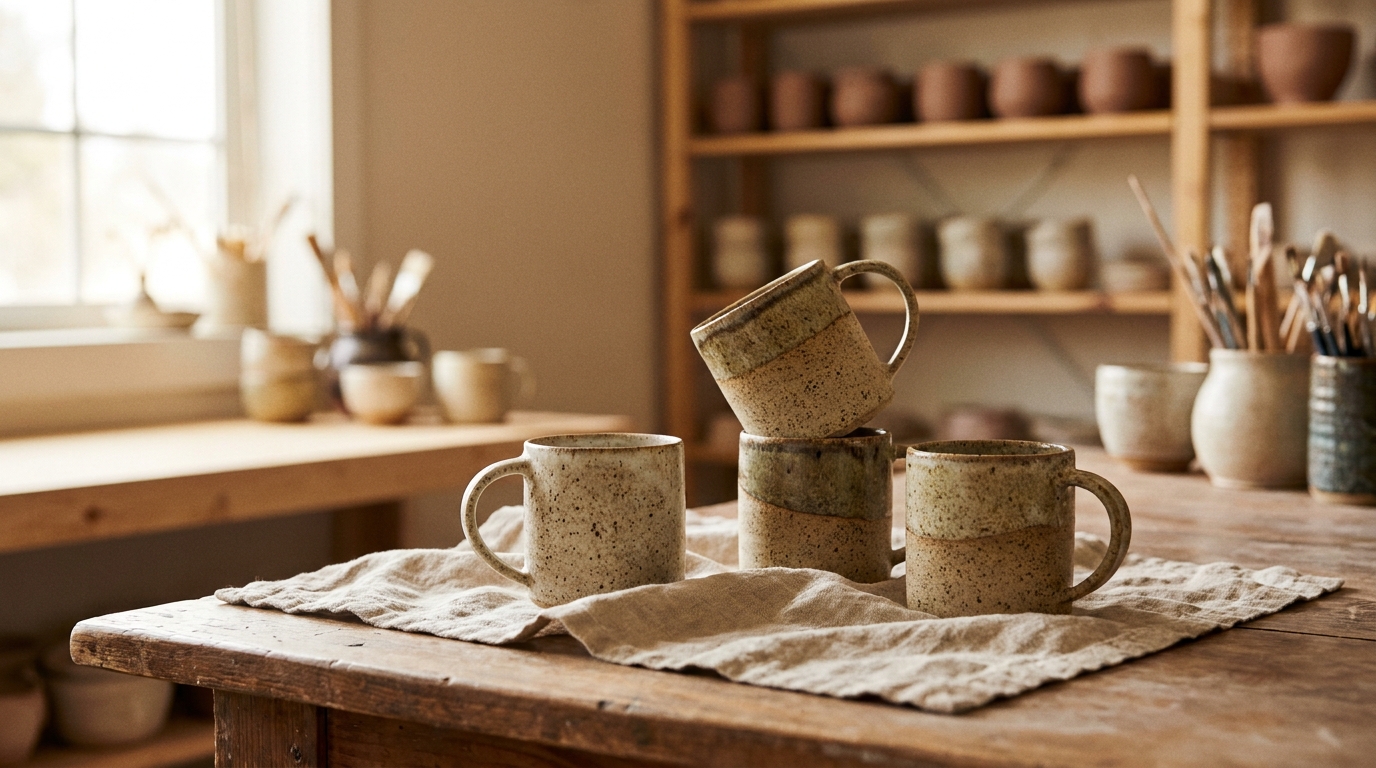 Kiln Ceramics Speckled Mug 4-Pack