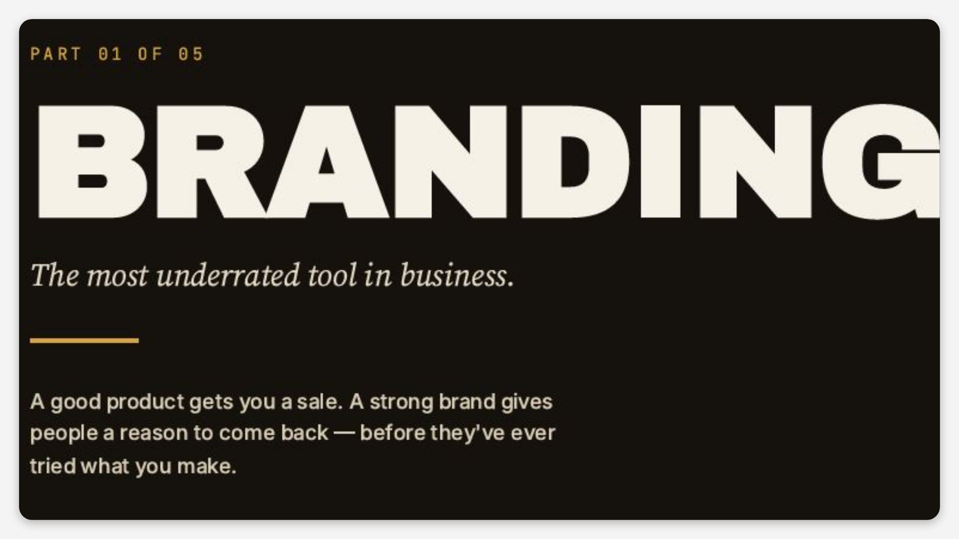 BRANDING