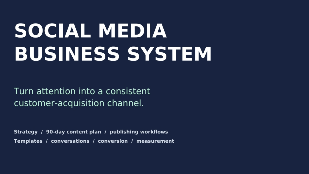 How to Turn social media into consistent customer acquisition