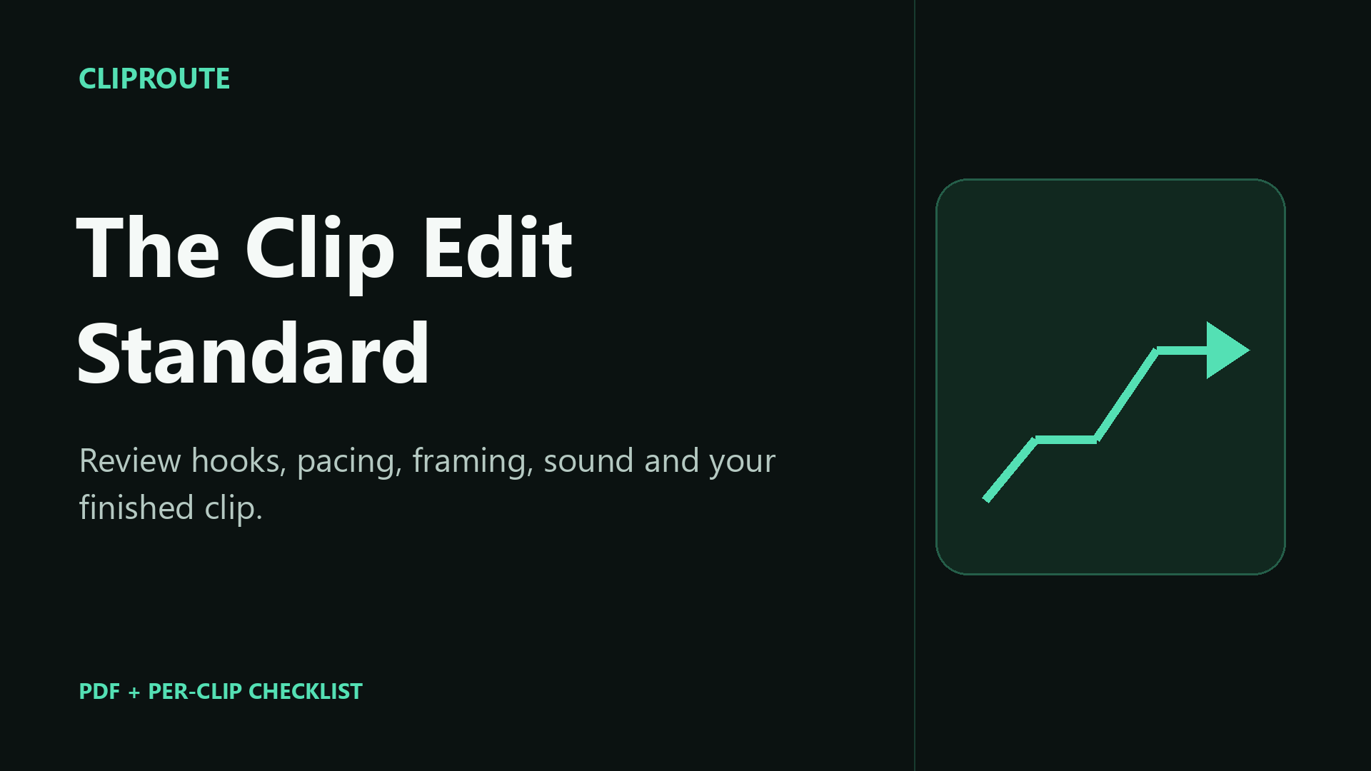 The Clip Edit Standard