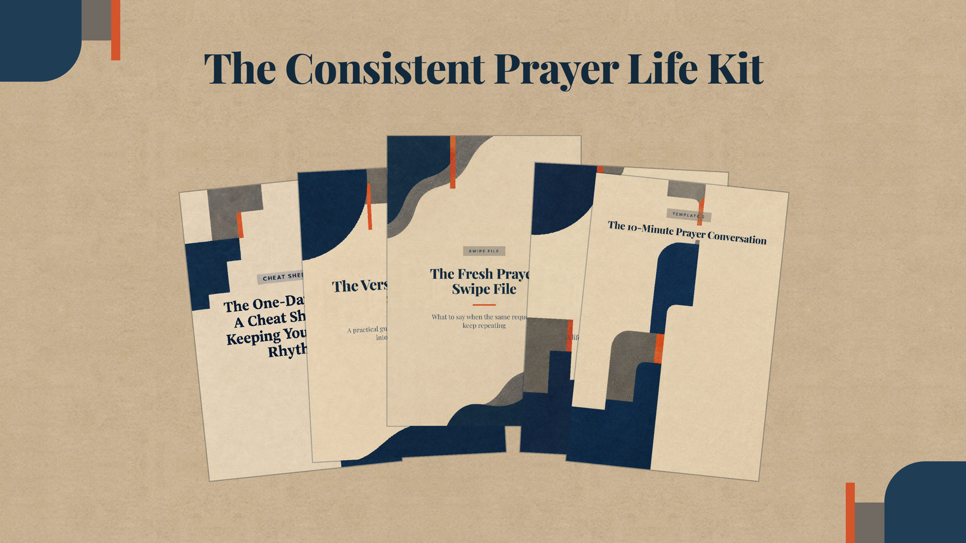 Five-Part Prayer Kit for Busy Christian Men