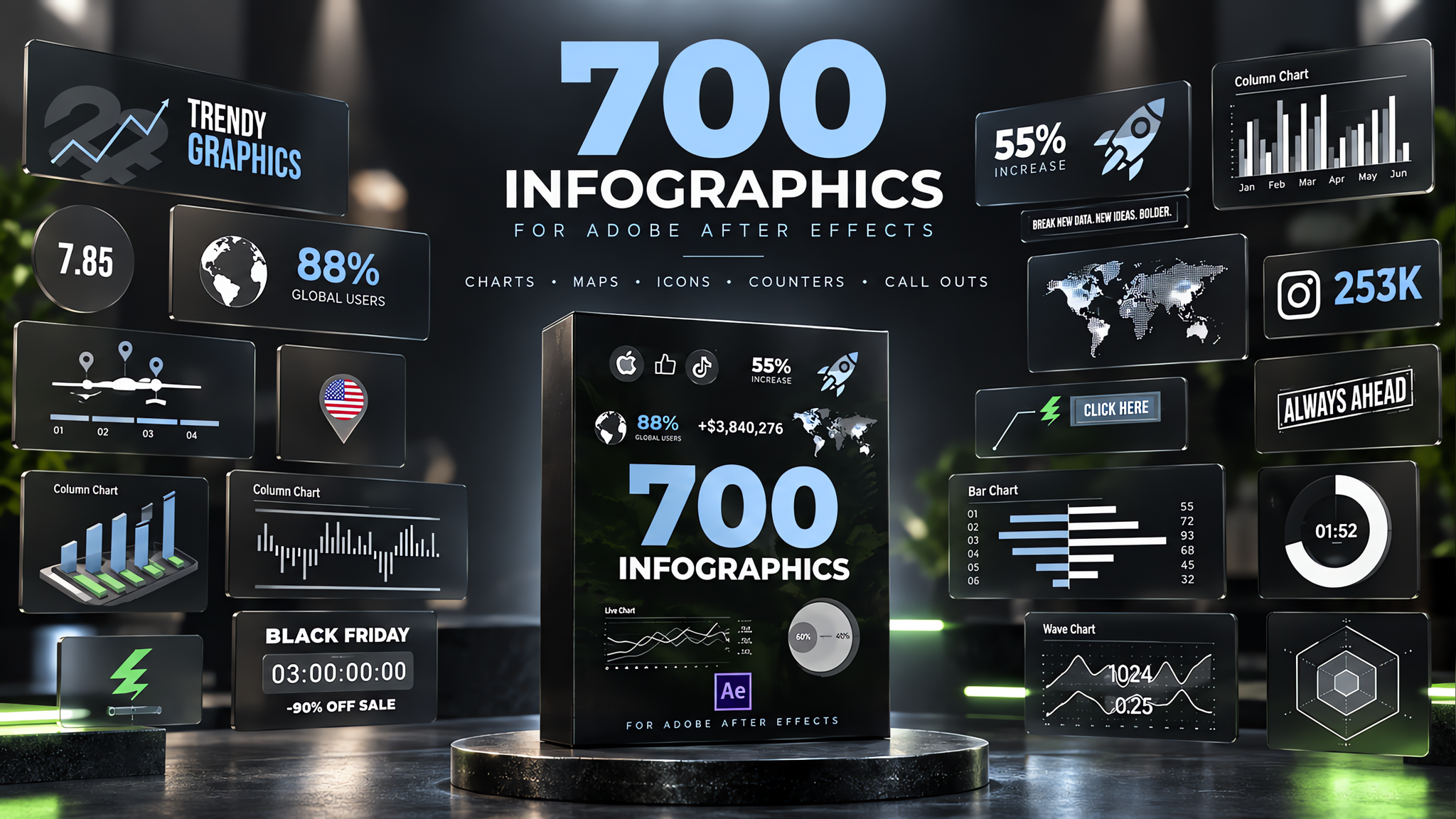 After Effects Infographics Pack 