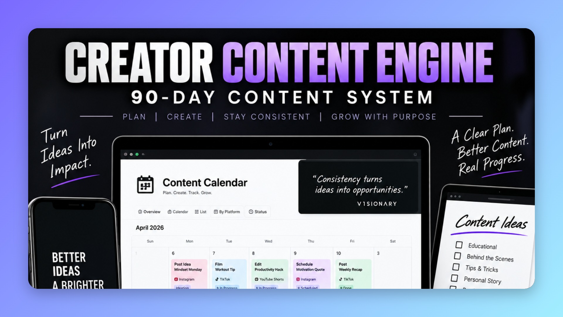 Creator Content Engine — 90-Day System