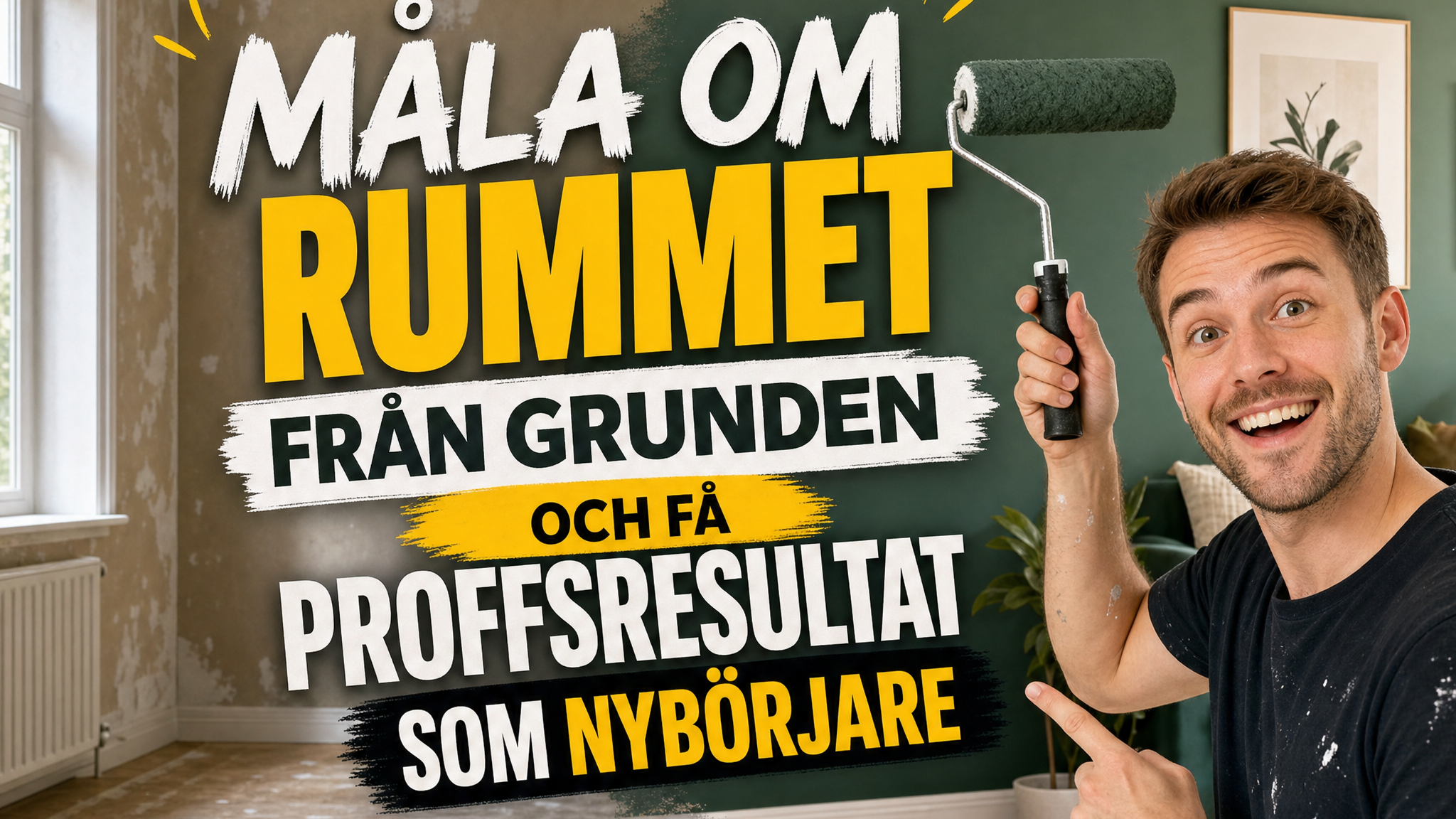 Måla Om Rummet Från Grunden Och Få Proffsresultat Som Nybörjare