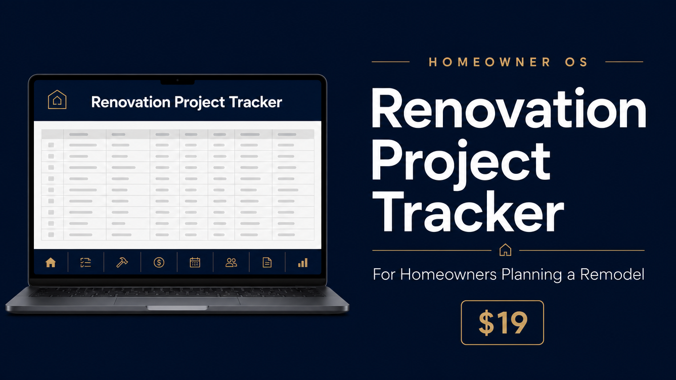 The Renovation Project Tracker