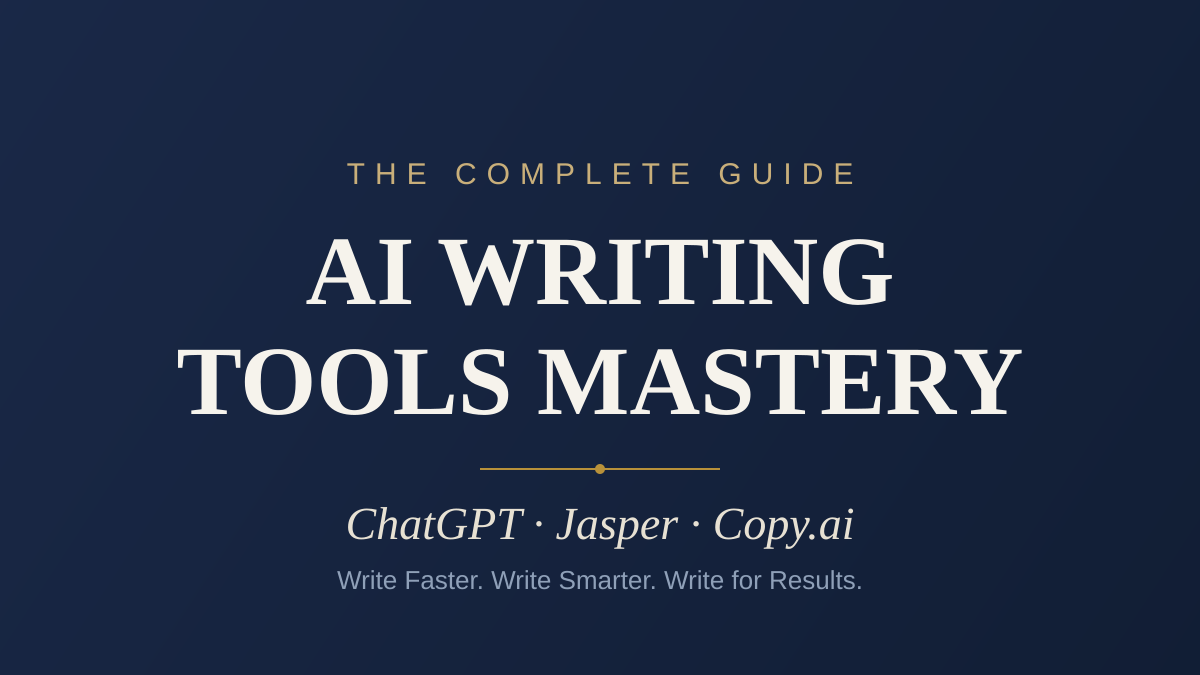 AI Writing Tools Mastery