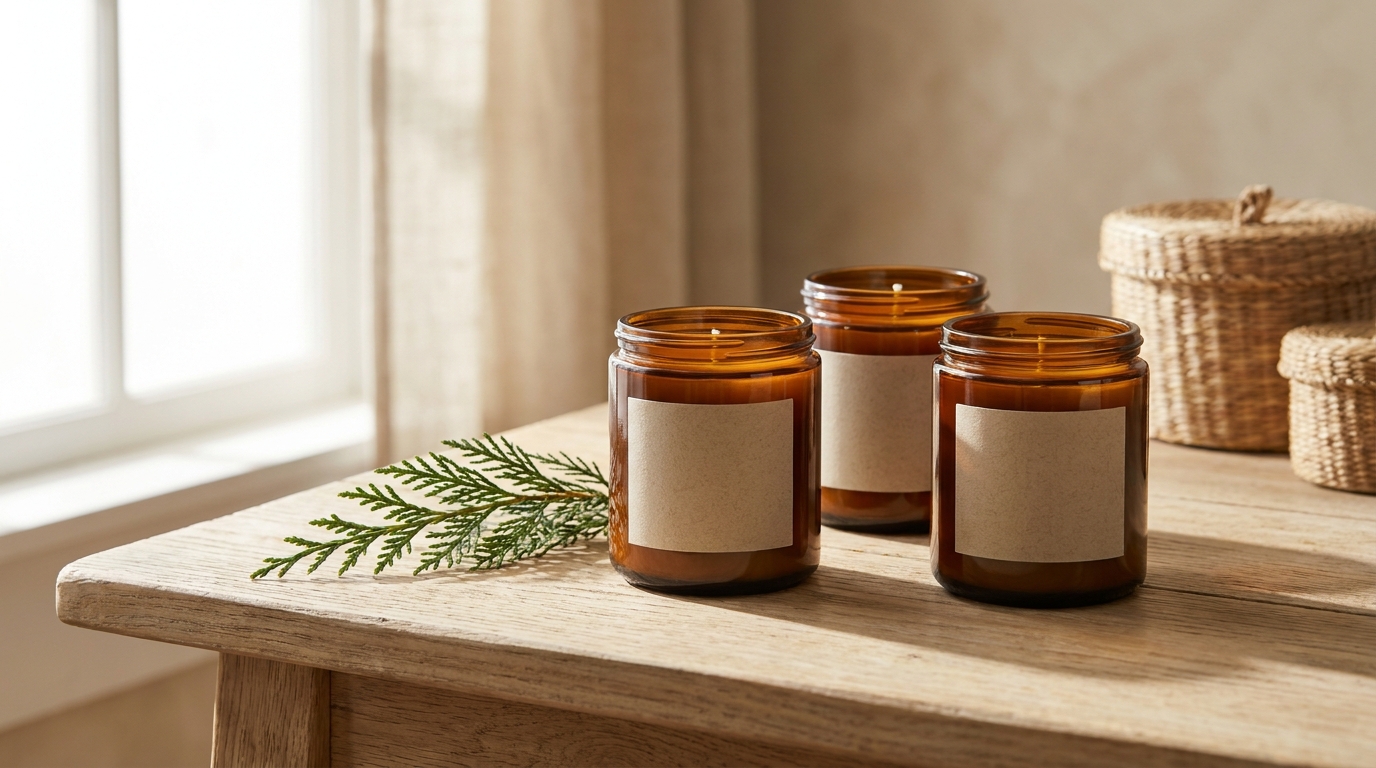 Cedar & Wick Three-Wick Soy Candle