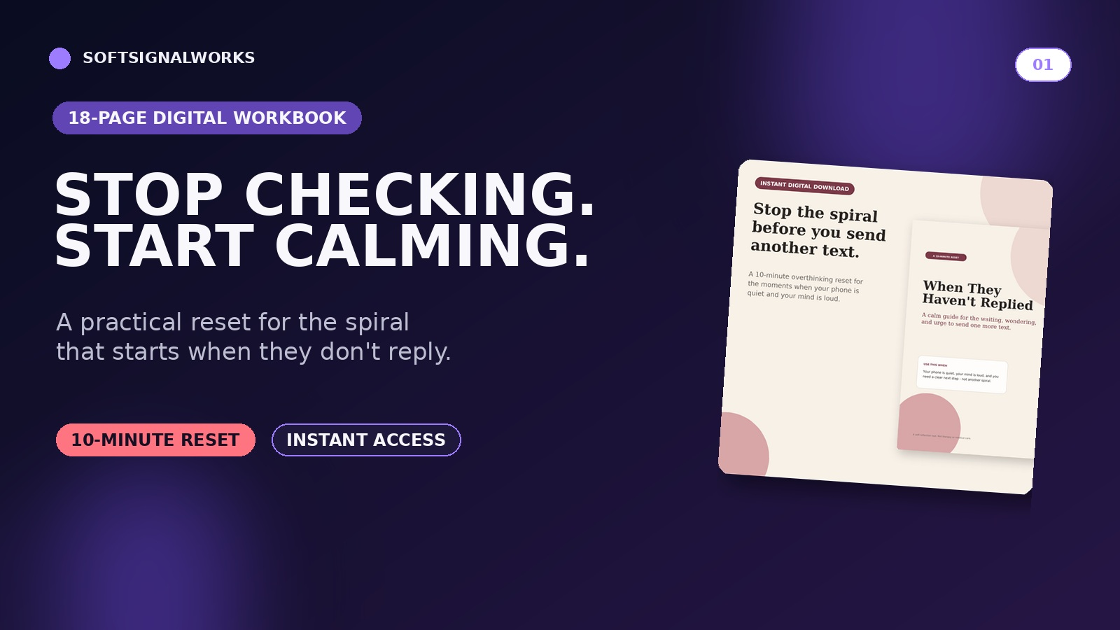 When They Haven't Replied: The Overthinking Reset Workbook