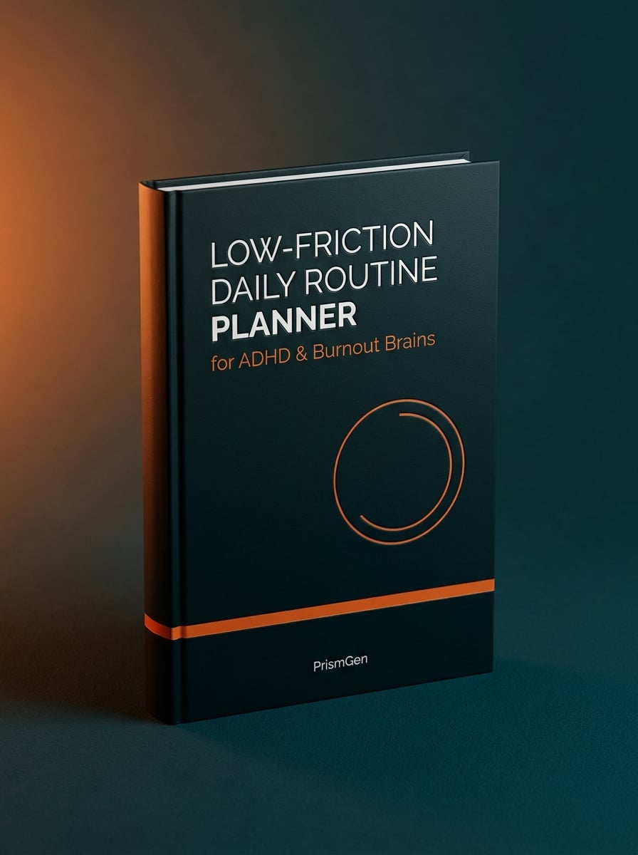 The Low-Friction Daily Routine Planner for ADHD & Burnout Brains
